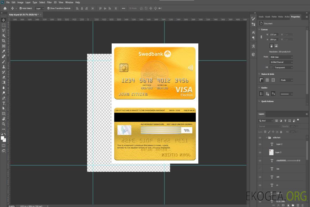 Carte électronique visa Lituanie Swedbank template Carte électronique visa Lituanie Swedbank template